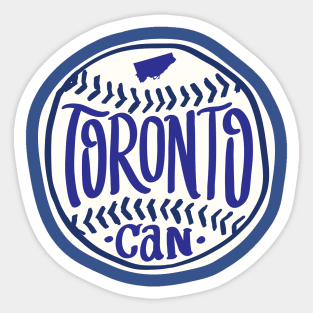 Toronto Canada Hand Drawn Script Design Sticker